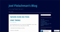 Desktop Screenshot of joelfleischman.com