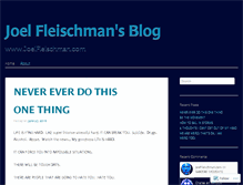 Tablet Screenshot of joelfleischman.com